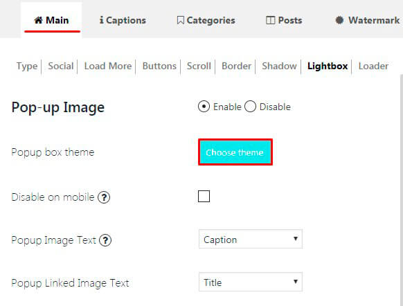 Choose-Popup-theme-of-Gallery