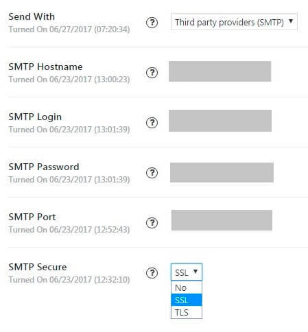 Send Contact Form with SMTP
