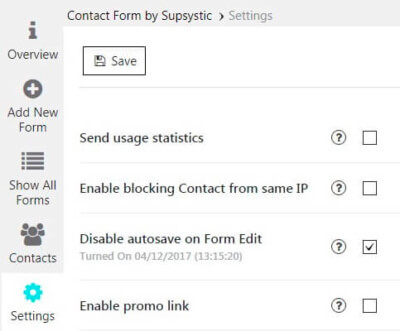 Plugin Settings - Ultimate WordPress Plugins by Supsystic