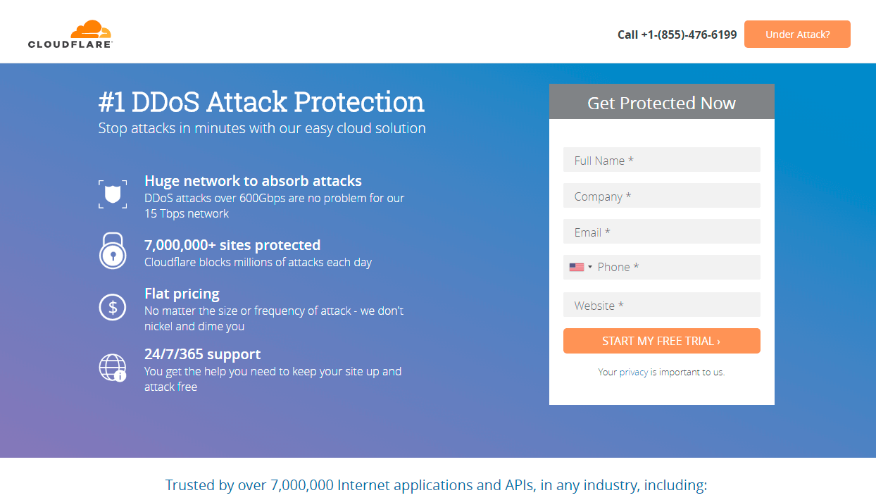 CloudFlare CDN service provider