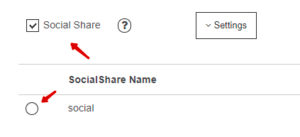Social Share Integration