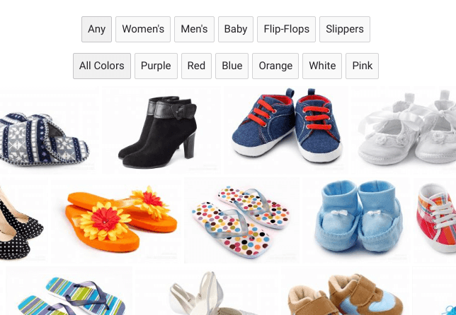 Filtering justified image