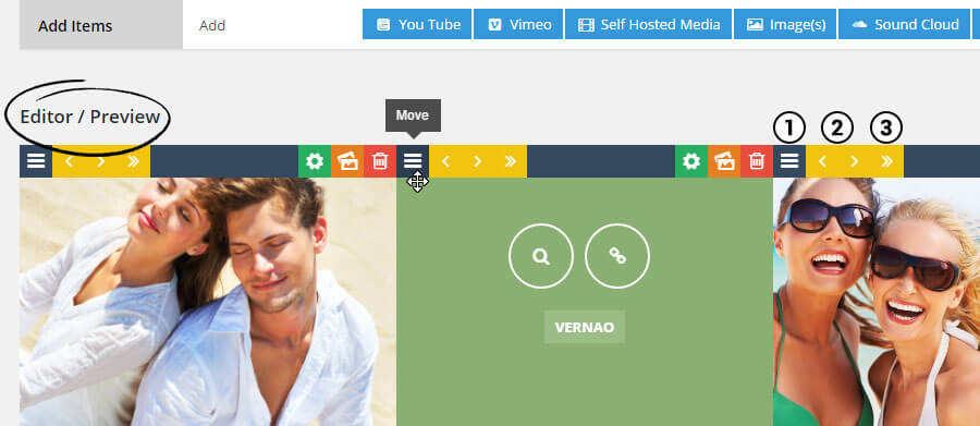 Image ordering essential grid