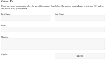 preset template Contact Form