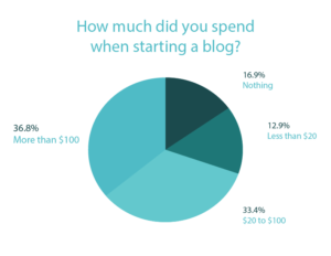 How much did you spend when starting a blog