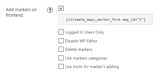 Add markers on frontend