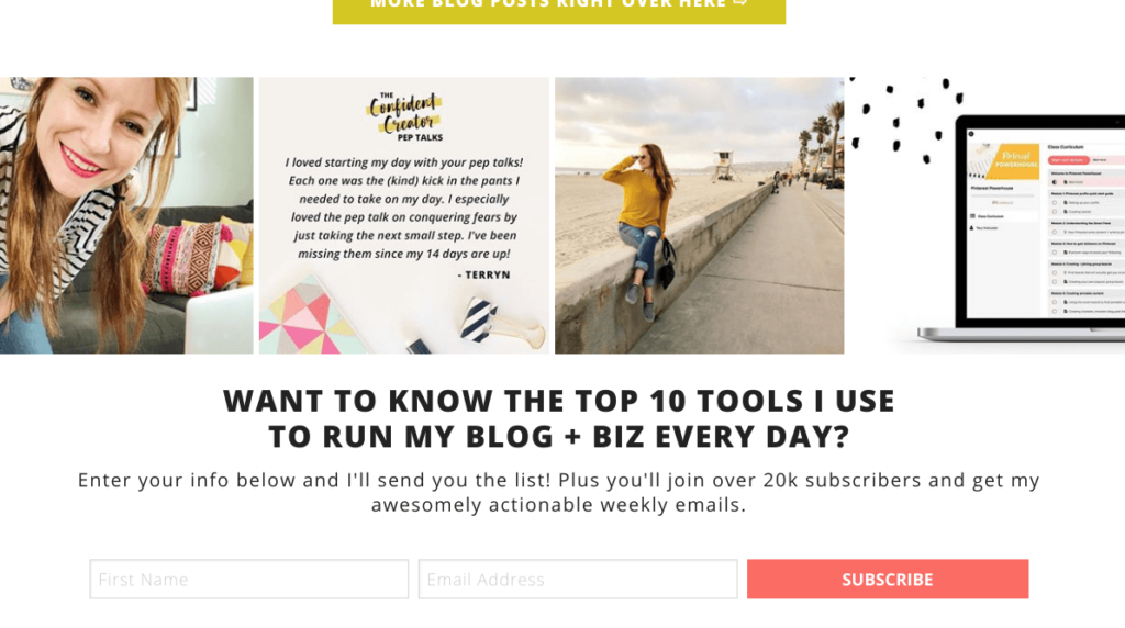 footer example