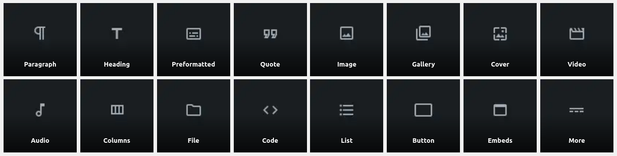 content blocks