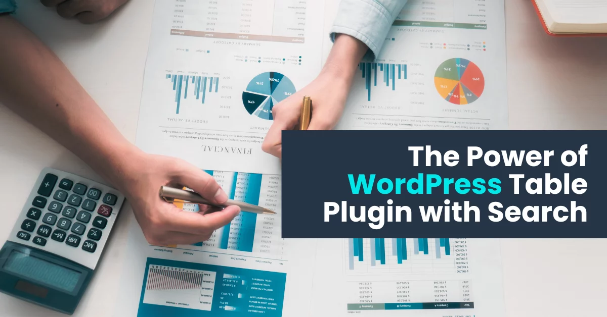 wordpress table plugin with search