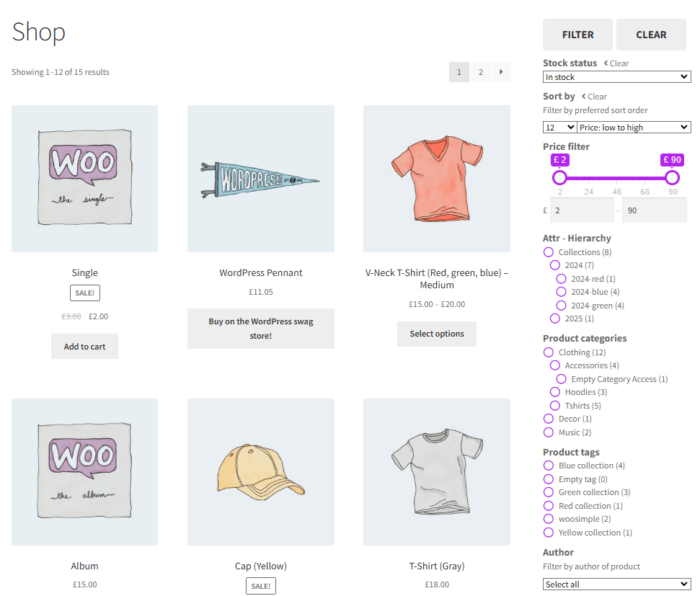 General Frontend View