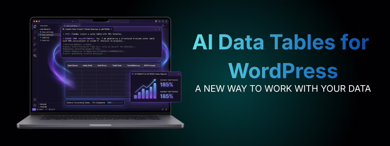 AI Data Tables for WordPress