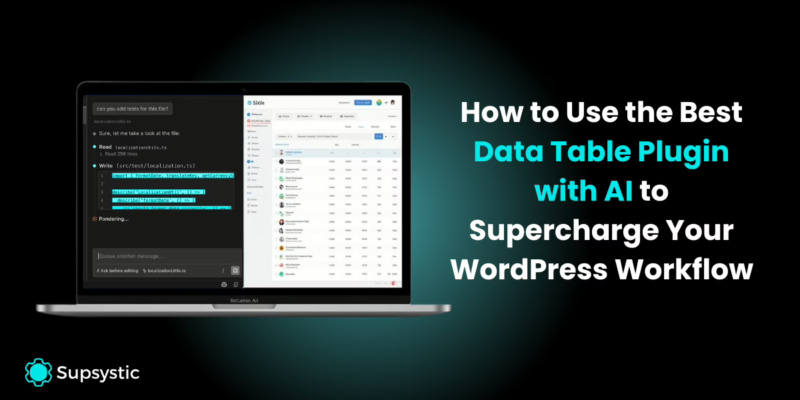 data table plugin AI