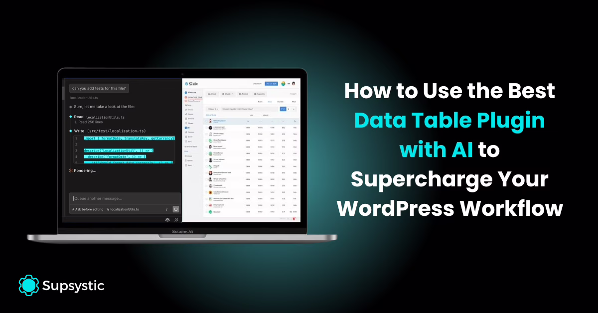 data table plugin AI
