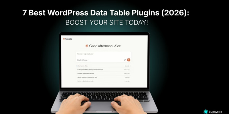 best WordPress data table plugin